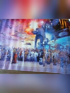 2010 Star Wars Poster, Episode I-VI "Galaxy" Movie Characters Poster Print